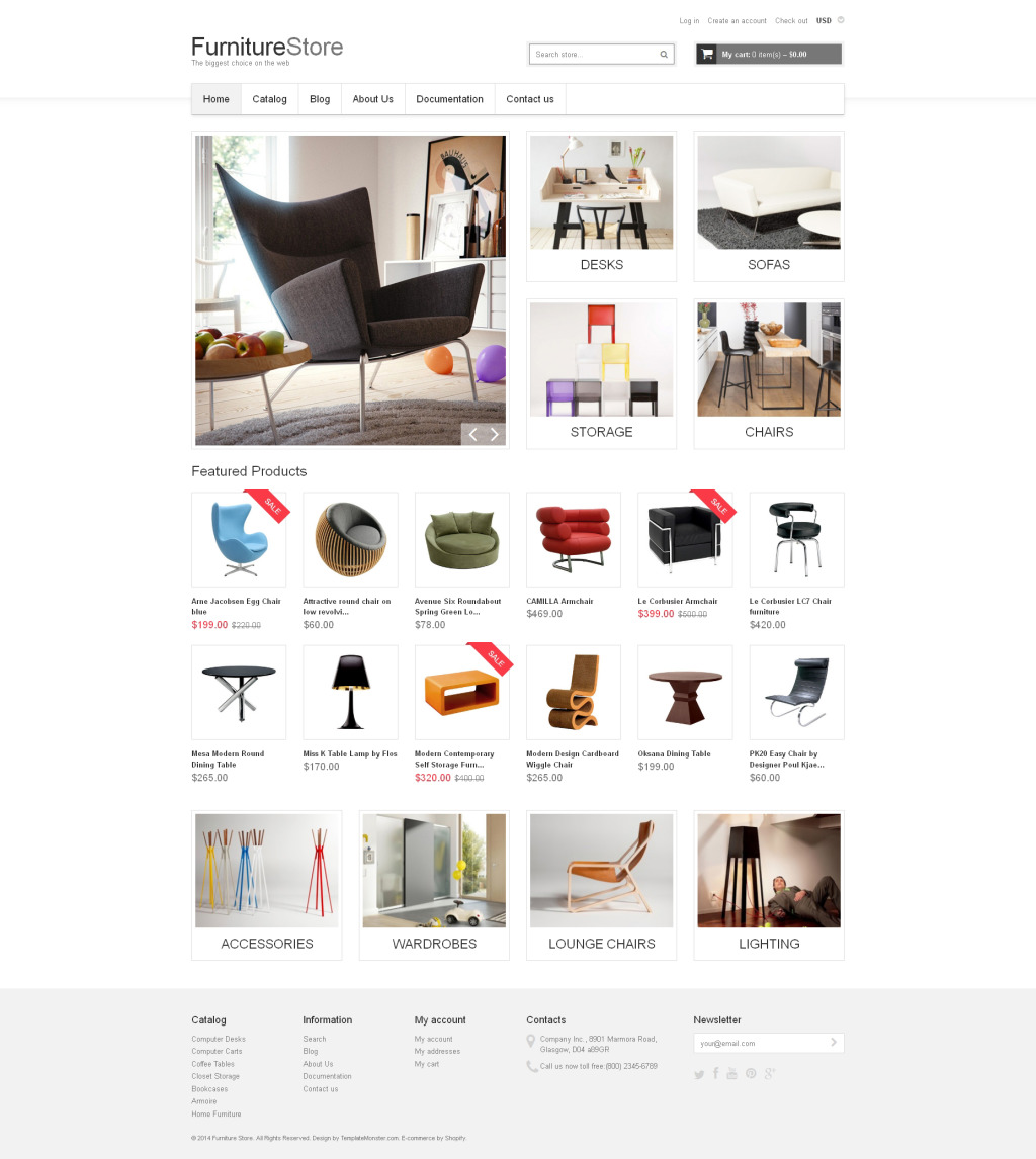 Furniture Responsive Shopify Theme 48825