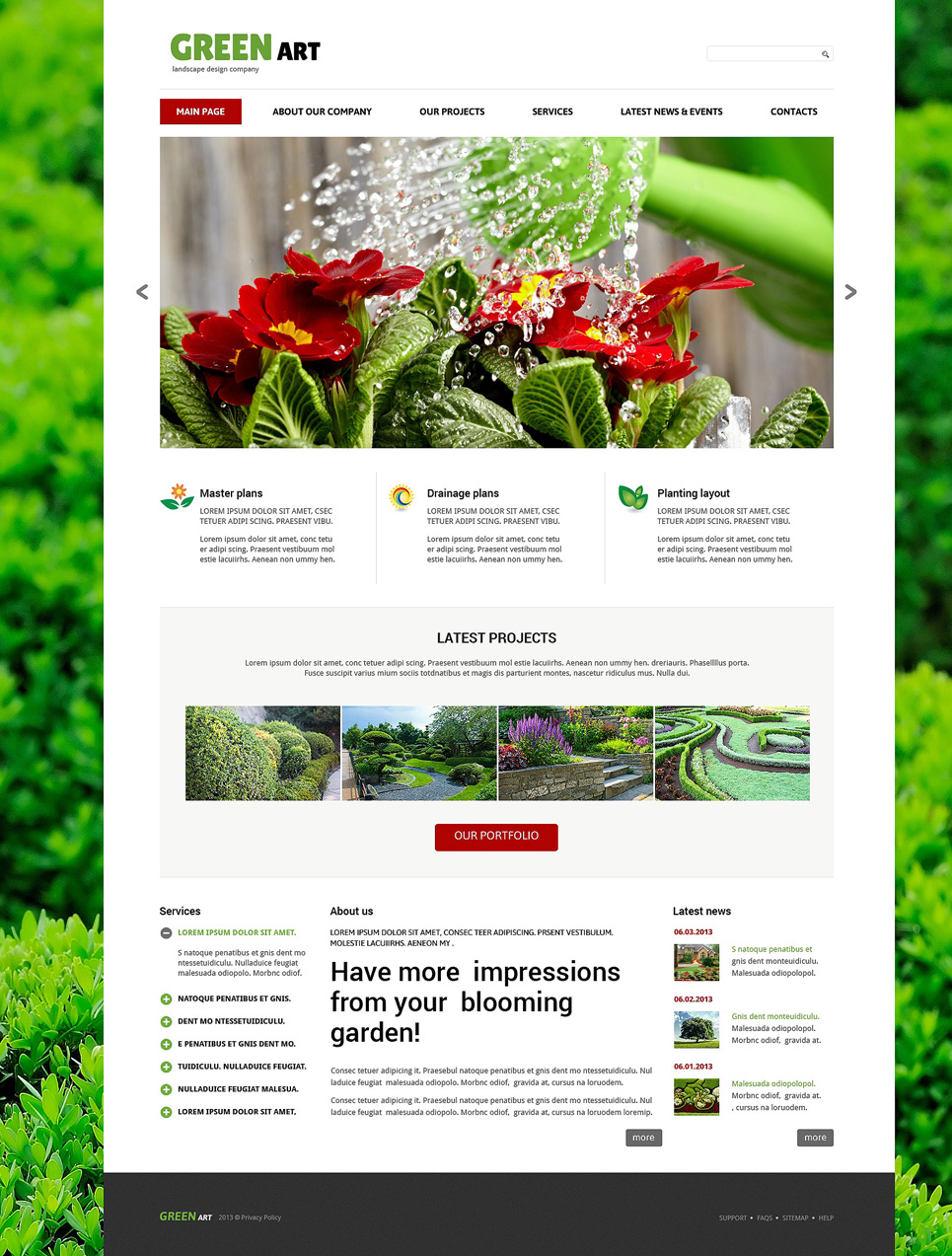 Landscape Design Responsive Joomla Template New Screenshots BIG