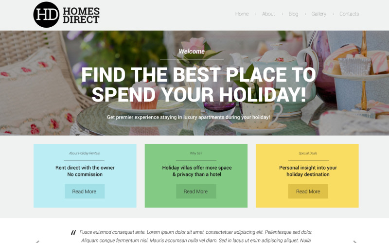 Real Estate Agency Responsive Website Template