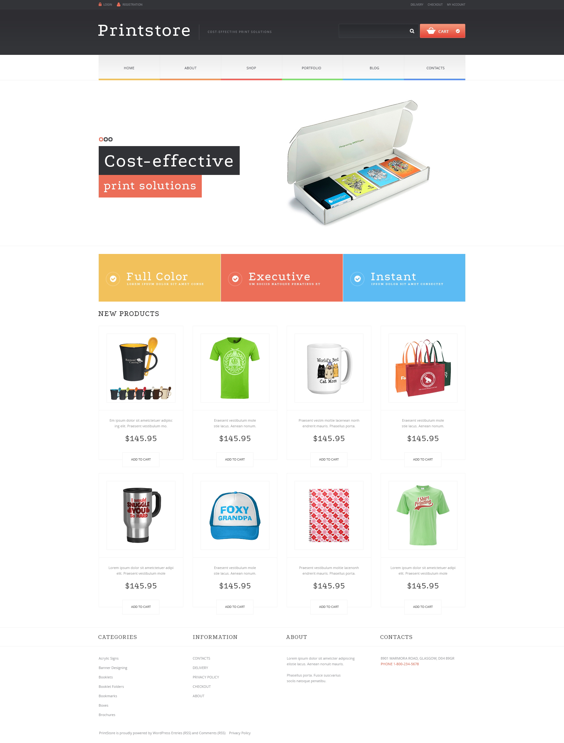 Responsives WooCommerce Theme für Druckerei #48827