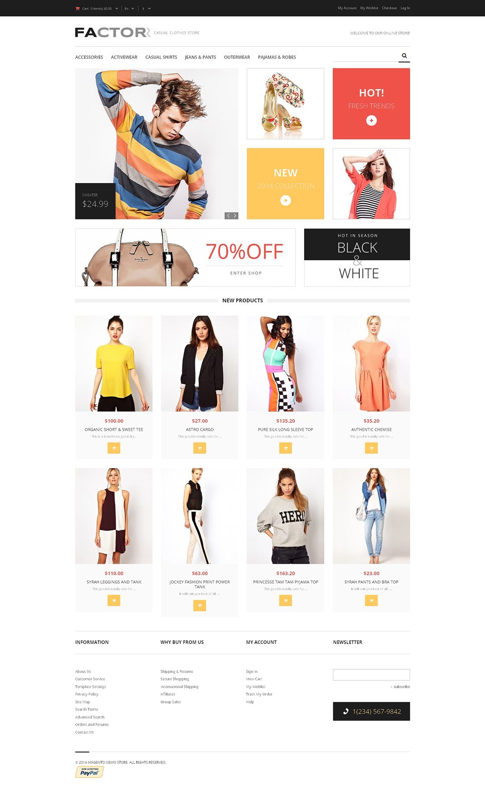 Style Factor Magento Theme New Screenshots BIG