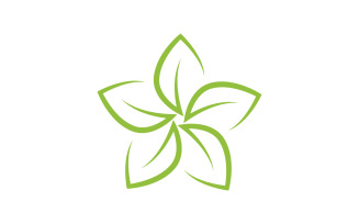 Beauty icon logo flowers design illustration Template v.10