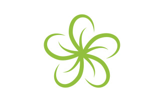 Beauty icon logo flowers design illustration Template v.11