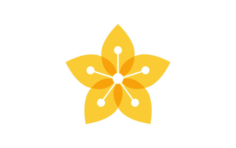 Beauty icon logo flowers design illustration Template v.15 Logo Template