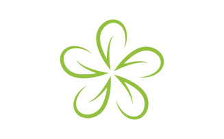 Beauty icon logo flowers design illustration Template v.5