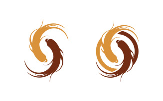 Ginseng herbal vector icon illustration logo design template v.15