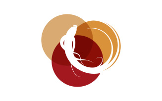 Ginseng herbal vector icon illustration logo design template v.22