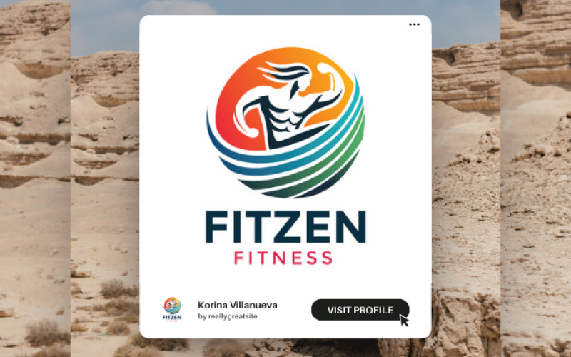 Modern Fitness Logo Design for Gyms, Trainers, and Health Brands Logo Template