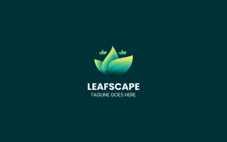 Leafscape Gradient Colorful Logo