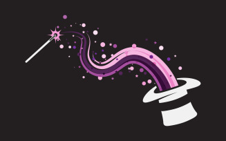 Magic show circus event logo icon illustration design template v.30