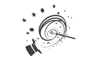 Magic show circus event logo icon illustration design template v.8