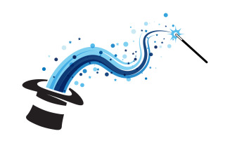 Magic show circus event logo icon illustration design template v.9