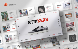 Strikers - Sneakers & Shoes Powerpoint Template