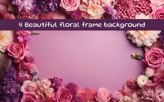 Beautiful floral frame background