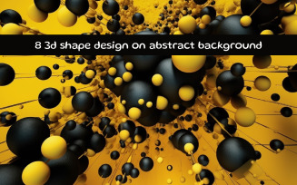 3d spahe design on abstract background