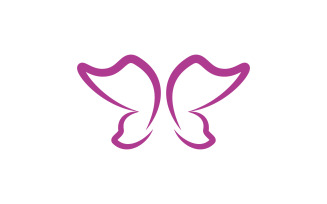 Beauty Butterfly Vector icon logo design template v.18