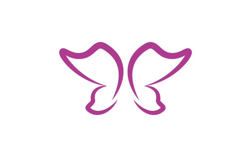 Beauty Butterfly Vector icon logo design template v.18 Logo Template