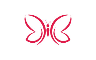 Beauty Butterfly Vector icon logo design template v.20