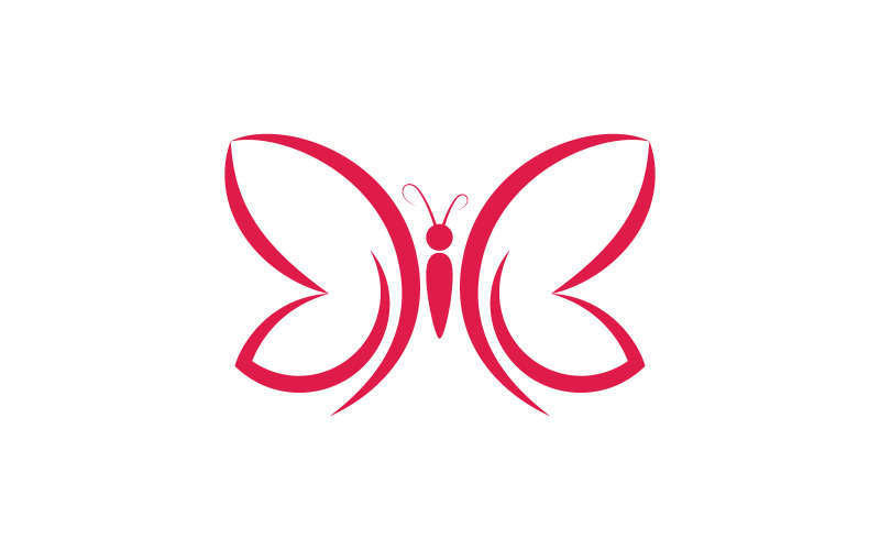 Beauty Butterfly Vector icon logo design template v.20 Logo Template
