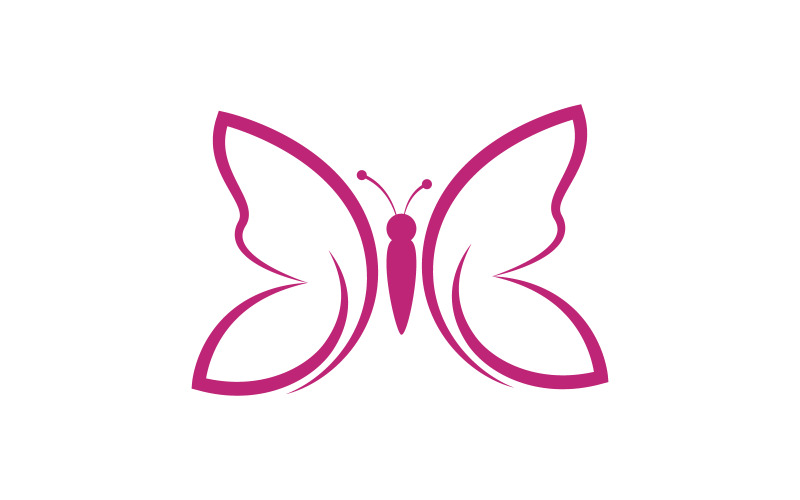 Beauty Butterfly Vector icon logo design template v.22 Logo Template