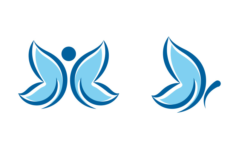 Beauty Butterfly Vector icon logo design template v.35 Logo Template