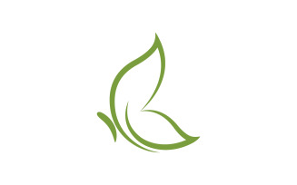 Beauty Butterfly Vector icon logo design template v.5