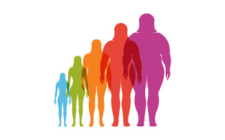 Body mass index vector illustration design template v.12