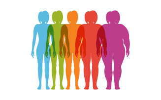 Body mass index vector illustration design template v.15