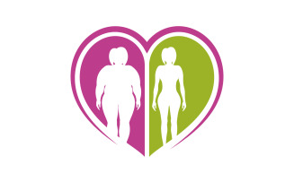 Body mass index vector illustration design template v.16