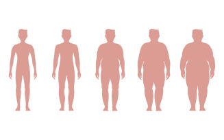 Body mass index vector illustration design template v.4