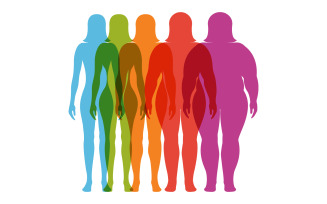 Body mass index vector illustration design template v.6