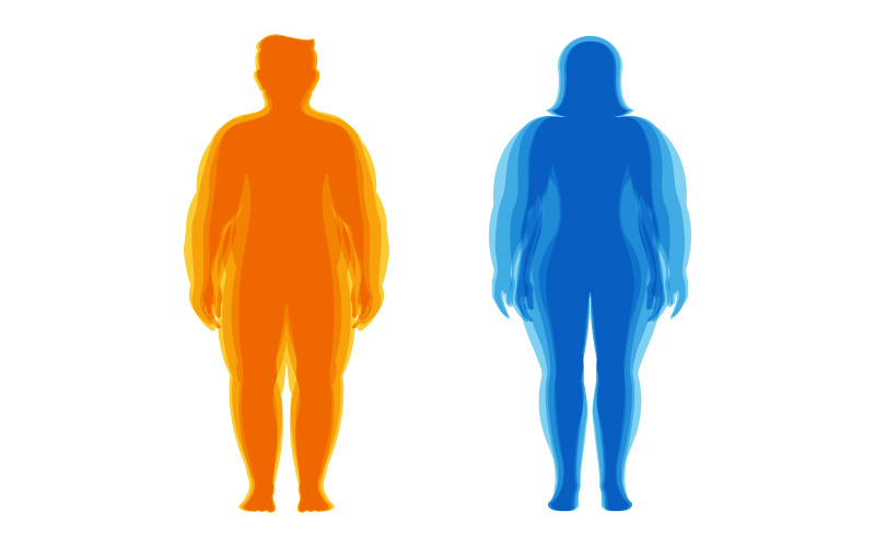 Body mass index vector illustration design template v.8 Illustration