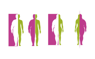 Body mass index vector illustration design template v.9