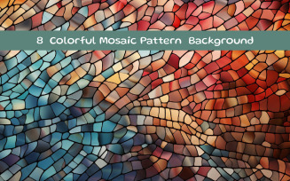 Colorful mosaic pattern background