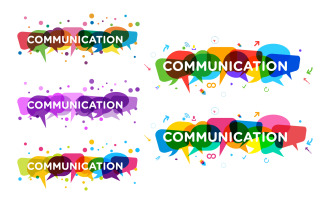 Communication icon template vector illustration v.1