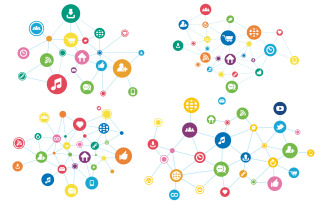 Communication icon template vector illustration v.3