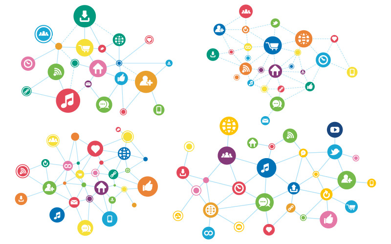 Communication icon template vector illustration v.3 Illustration