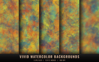 Vivid Watercolor Backgrounds