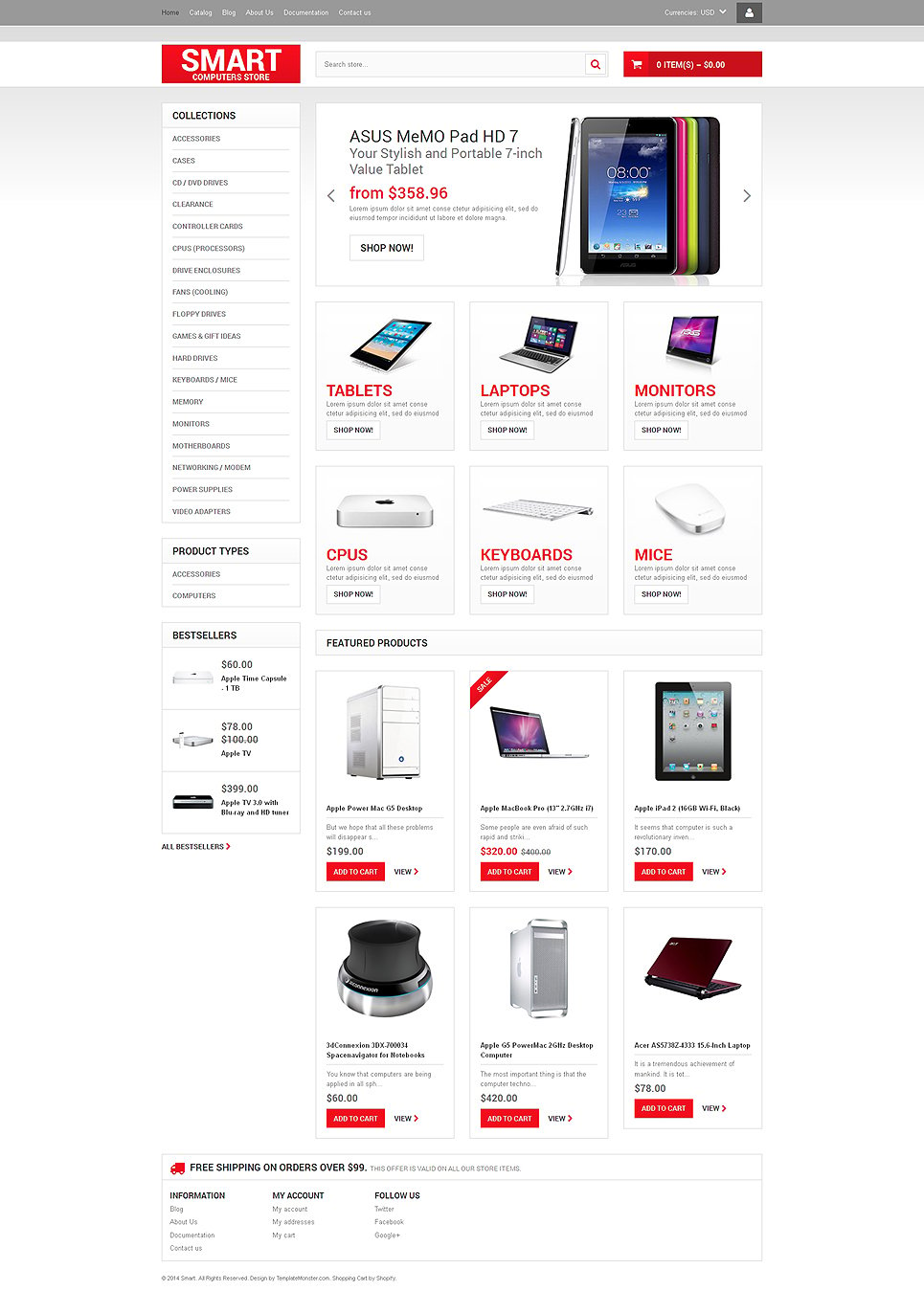 Computer Store Responsive Shopify Theme New Screenshots BIG