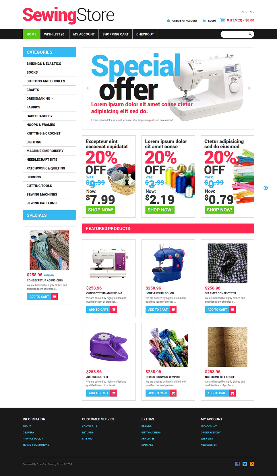 Crafts Responsive OpenCart Template New Screenshots BIG