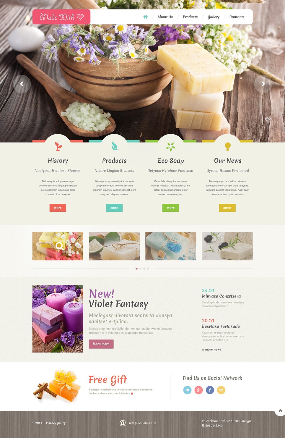 Crafts Responsive Website Template #48988