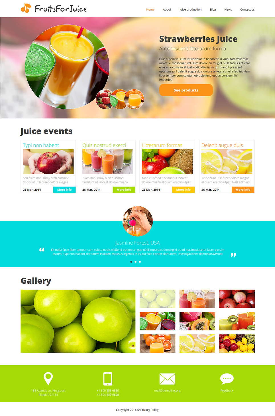 Food & Drink Responsive Joomla Template New Screenshots BIG