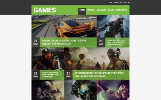 Game Portal Responsive Joomla Template