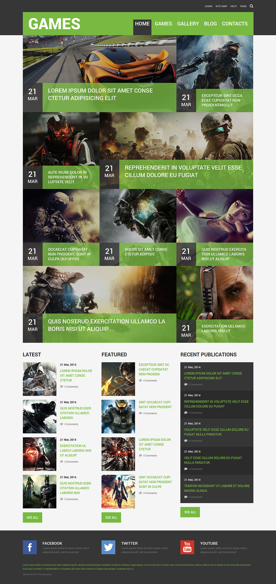 Game Portal Responsive Joomla Template New Screenshots BIG