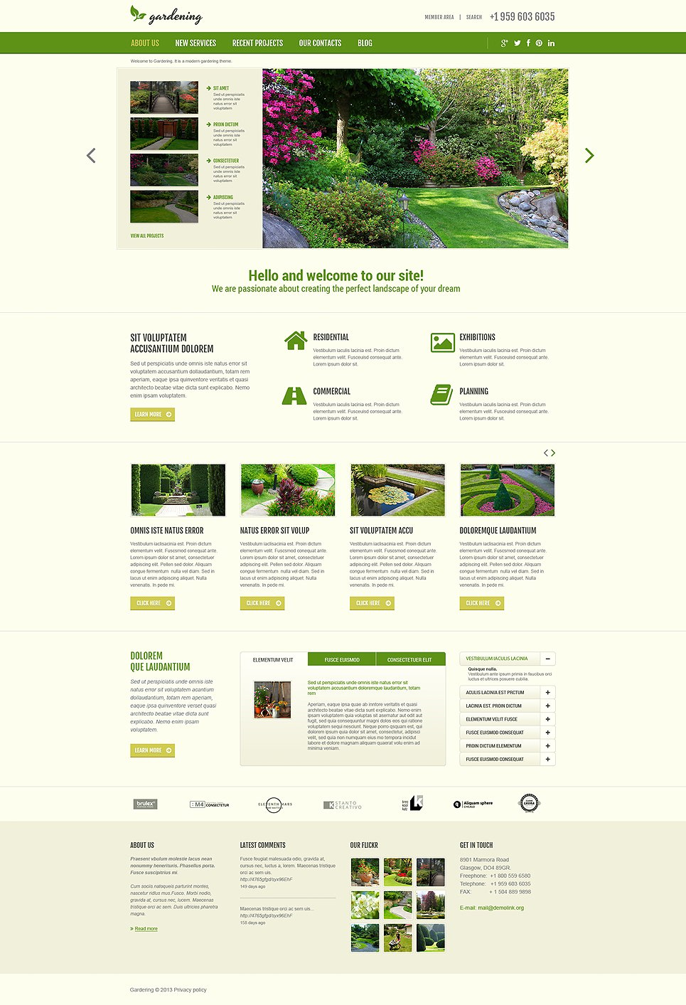 Garden Design Responsive Joomla Template 48960