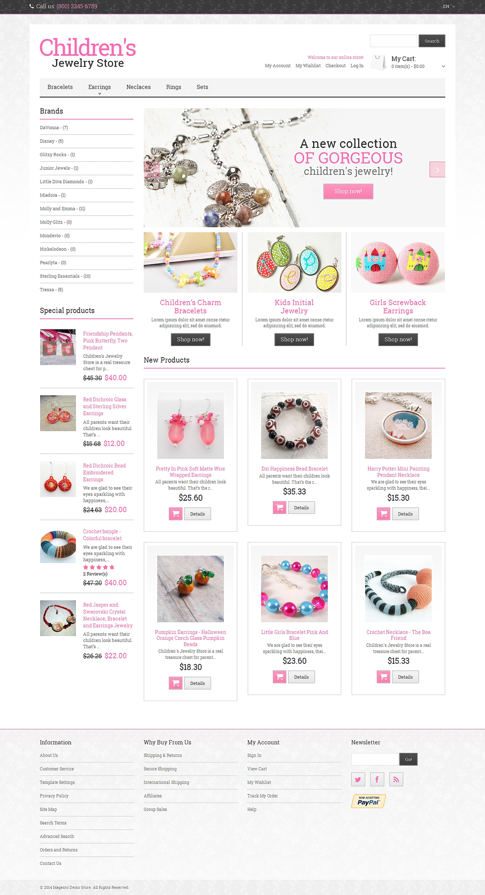Jewelry Responsive Magento Theme New Screenshots BIG