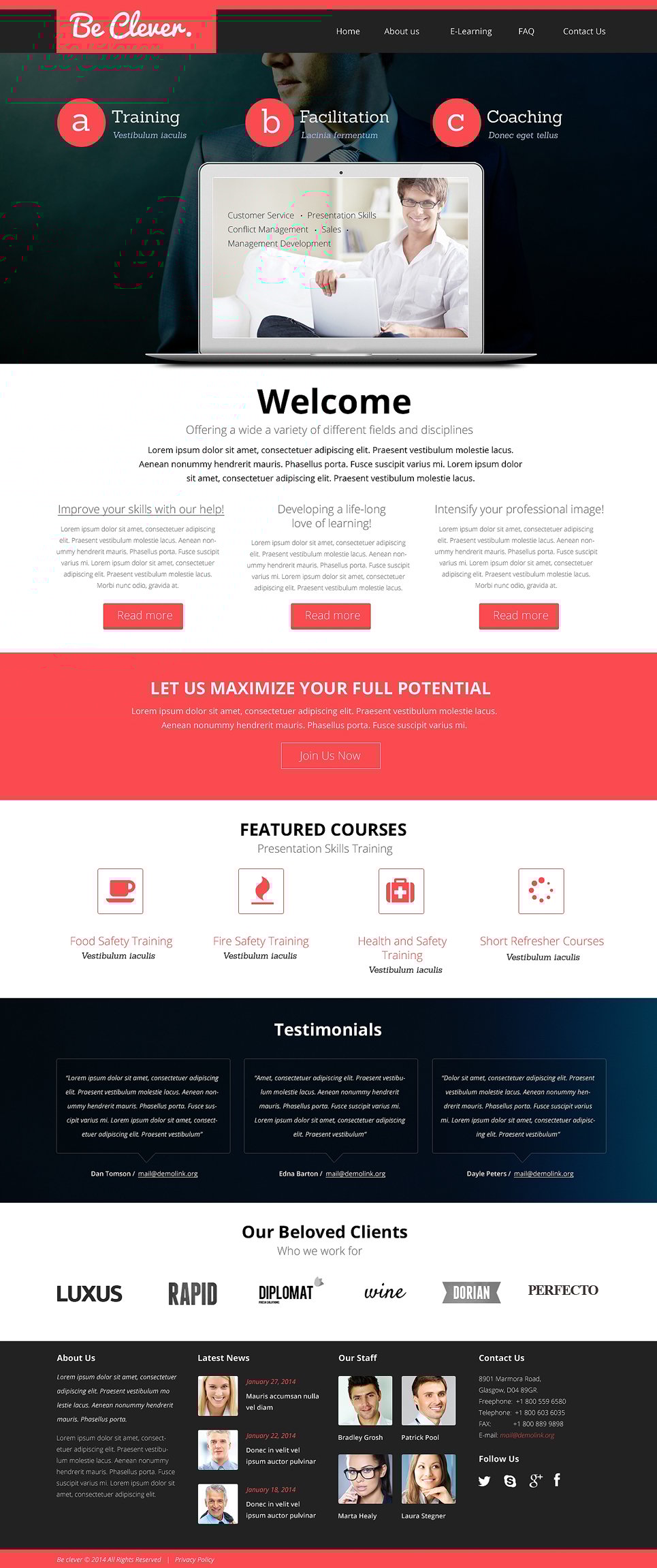 Management Company Responsive Website Template New Screenshots BIG