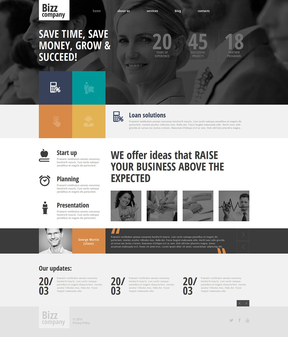 Merchant Services Responsive Joomla Template New Screenshots BIG