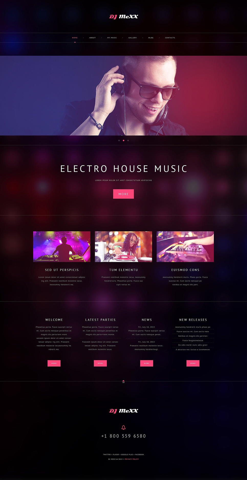 Personal Page Responsive WordPress Theme New Screenshots BIG