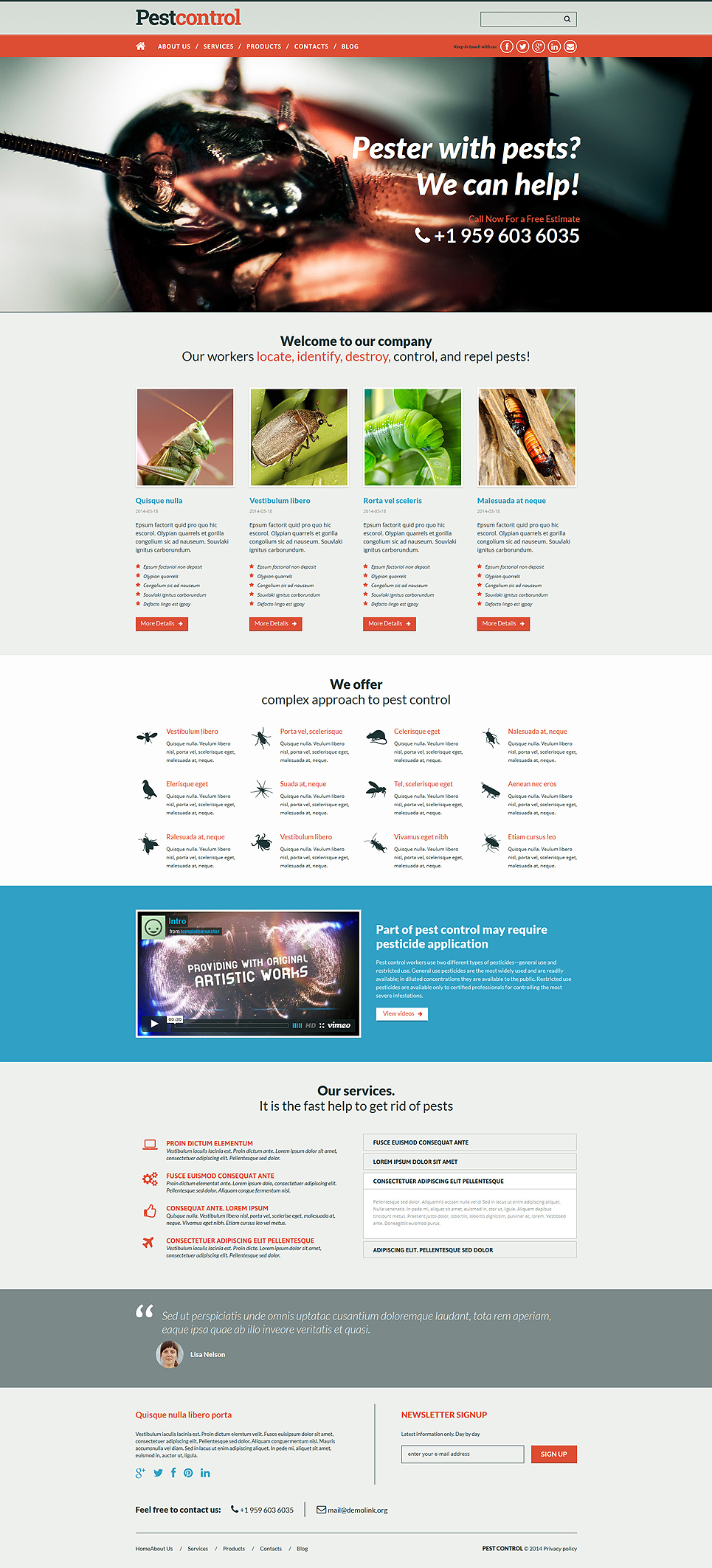 Pest Control Responsive Joomla Template New Screenshots BIG